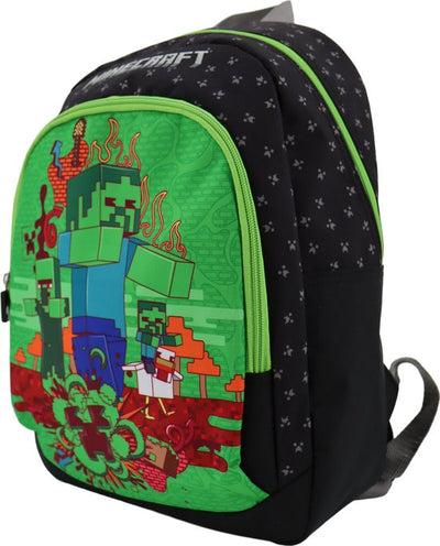 Minecraft School Backpack 1 zip fitA4