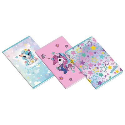 Exercise Book A5 48 Sheets Enchanted World Line Assorted