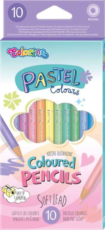 Pastel Pencil Colours X10Pcs