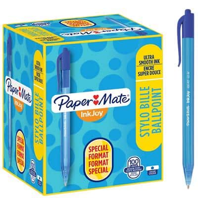 Papermate Inkjoy Ballpoint Pen Blue Medium 0.8 Mm Box X100