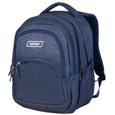 TARGET Backpack CURVED DARK JEANS 2 in 1 school bag 
3 zip fit A4