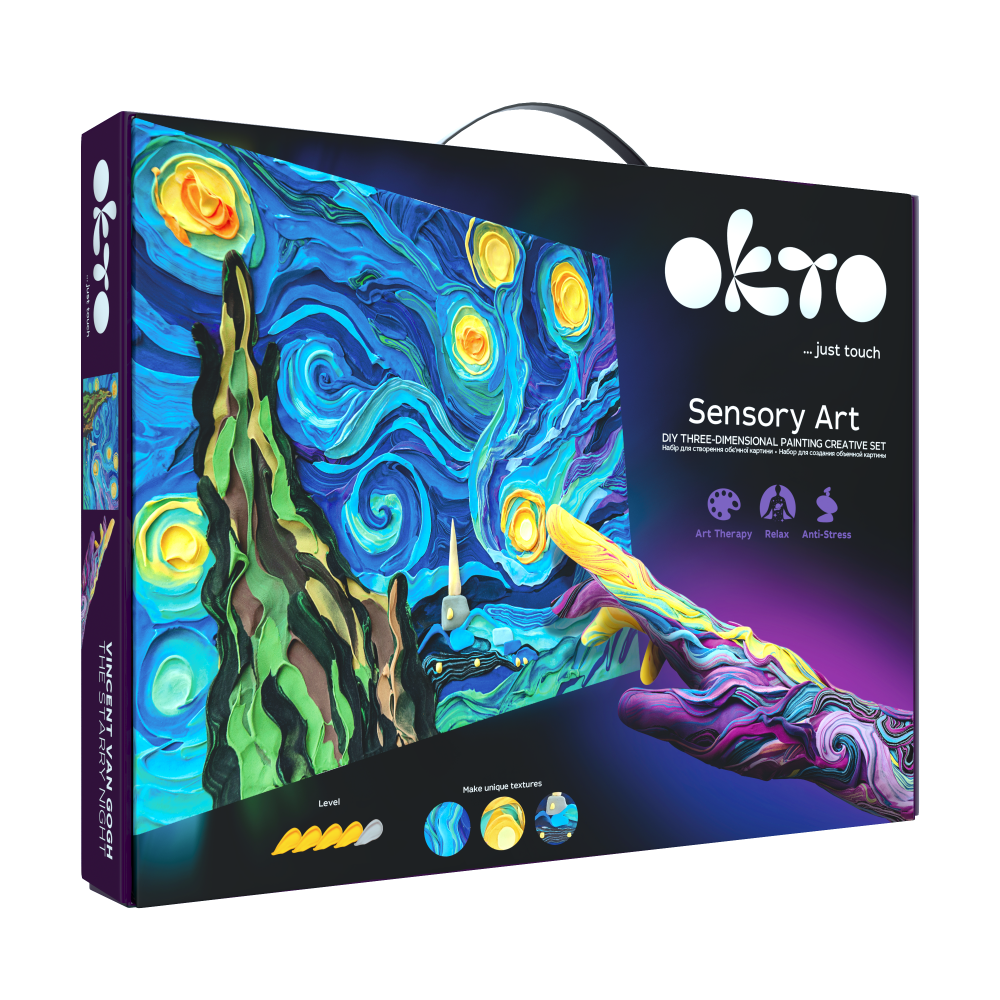 Sensory Art - Arts & Crafts Painting With Modeling Clay Kit For Painting