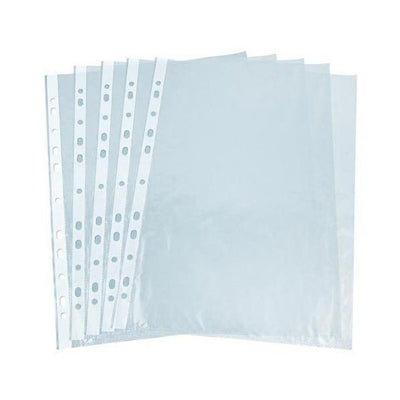 Punched pockets A4 50 microns x100 pcs