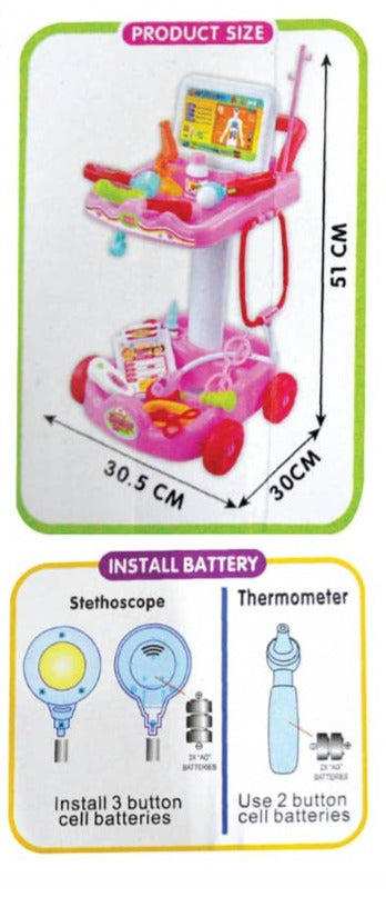 Doctor Set Pink With Light And Sound
