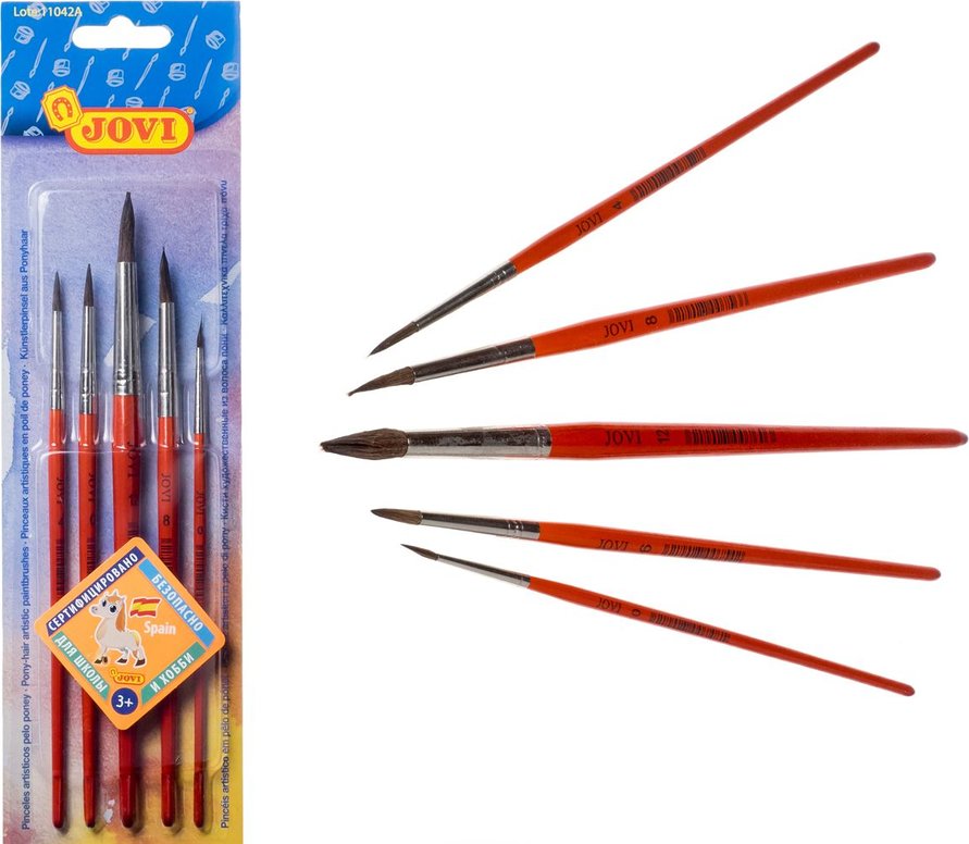 Brushes Round Set Of 5 0,4,6,8,12