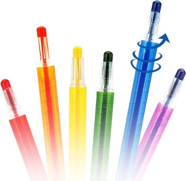 Amos Wax Crayons X12 Twisters