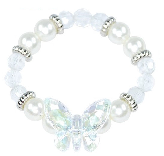 Pink Poppy Butterfly Bracelet