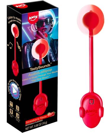 Tasty Sounds Music Lollipop Strawberry HipHop 12g