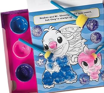 Disney Stitch Sponge Art Book & Paint Set