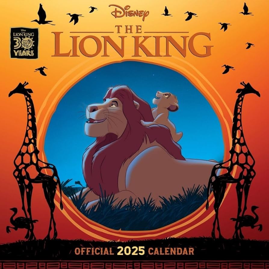 Lion King - 2025 Square Calendar