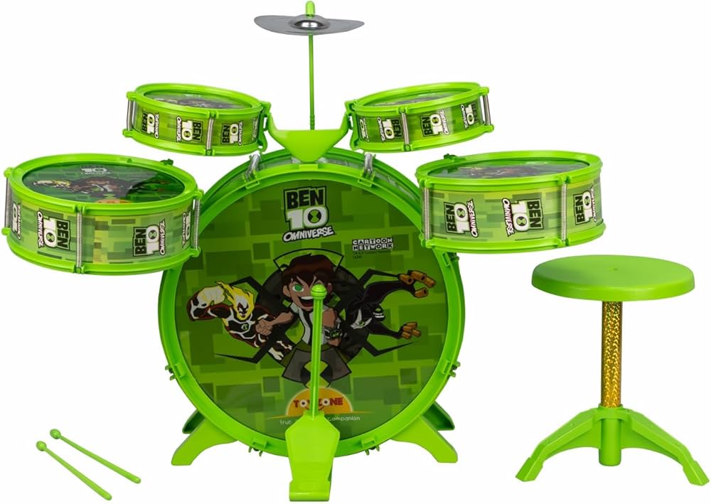 Ben10 Drum Set Multifunctional Musical Drum - Musical Instrument for Kids for Age 4-12