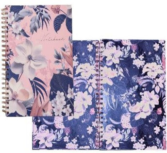 HARDBACK SPIRAL NOTEBOOK 80 PAGE LINED A4
