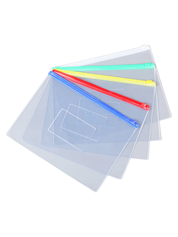 Plastic Zipper Pouch A4