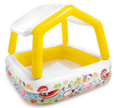 Inflatable Sun Shade Pool For Kids - 157 X 157 X 122 Cm