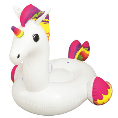 Ride-on Unicorn Pool Float, 224 x 164 cm
