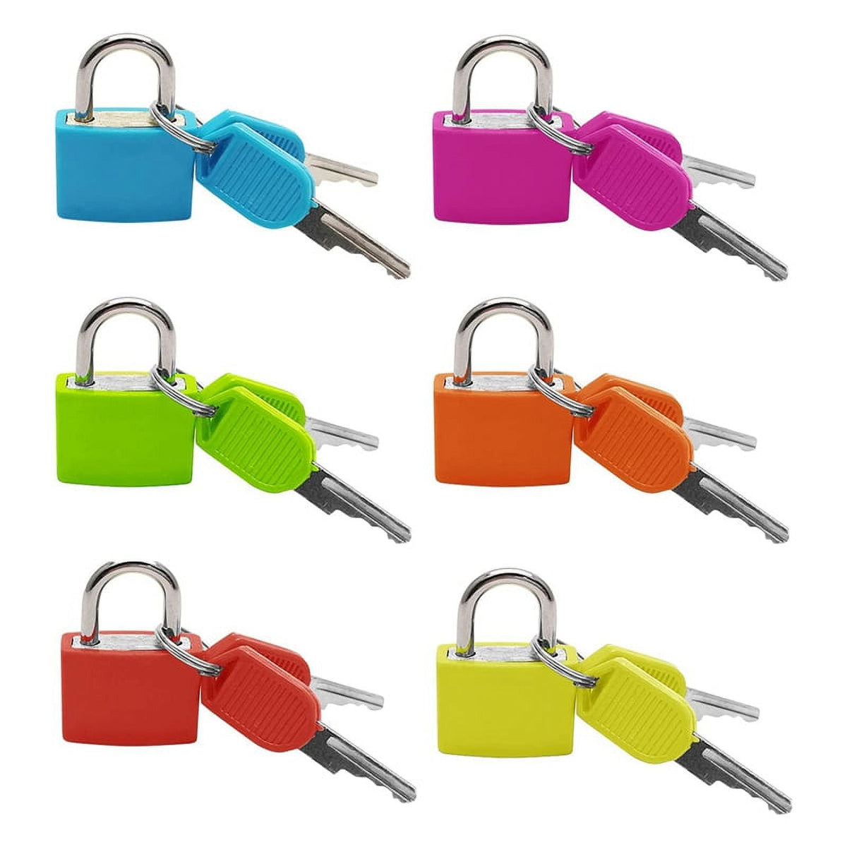 TRAVEL PADLOCKS WITH KEY 20MM - 2 padlocks per PACK