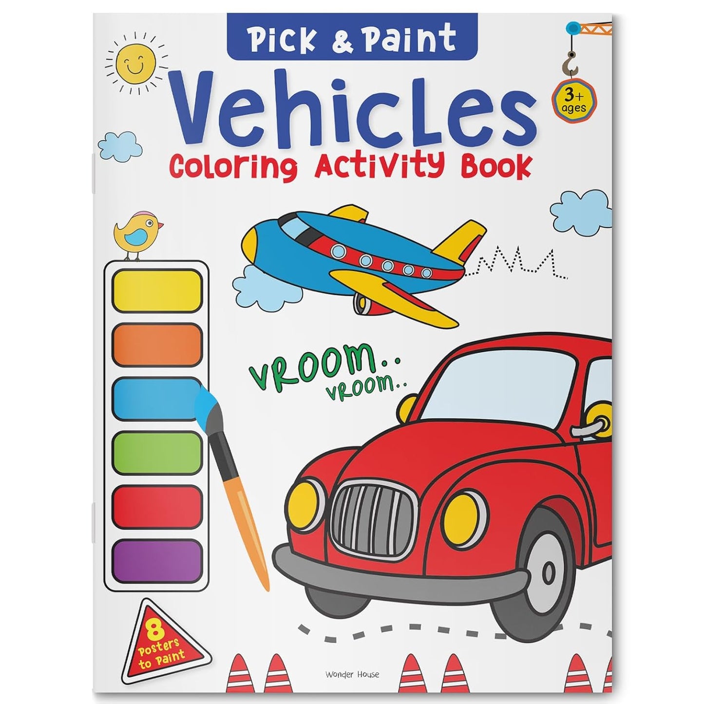 Vehicles Pick And Paint Coloring Book