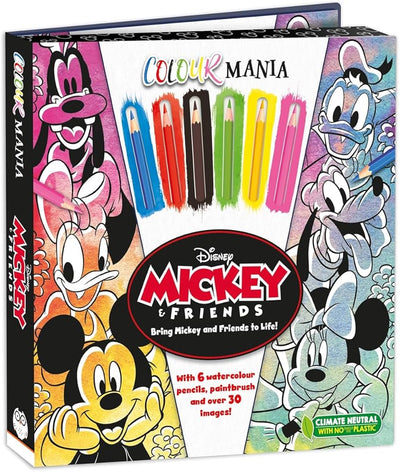 Disney Mickey And Friends Colouring Book And Pencil Set