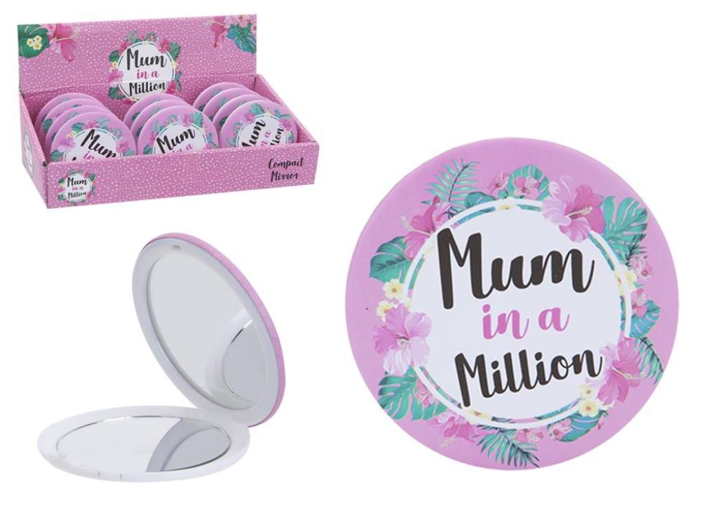 Mum In A Million Compact Mirror - x 1 pc