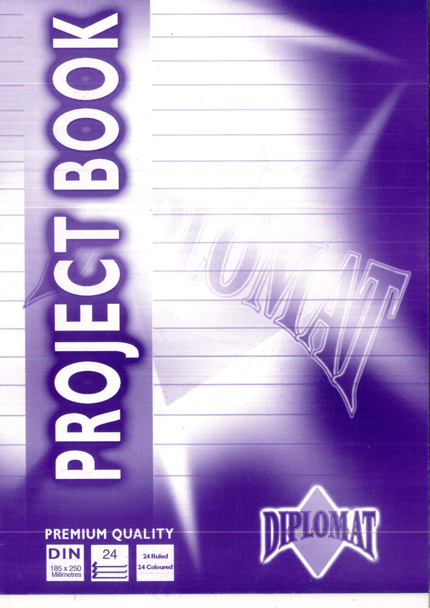 Project Book A5 24 Ruled 24 Coloured