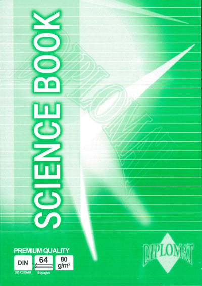Science Book A4 64 Pages 1 Line 1 Graph