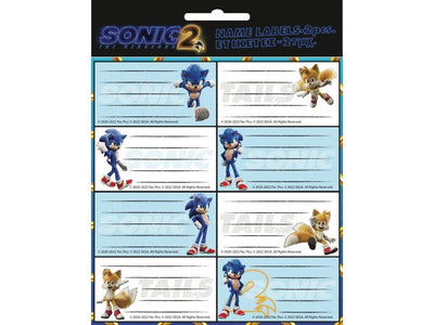 Sonic School Labels - 16 Pieces