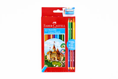 Colouring Pencils X 12 Pcs + Sharpner