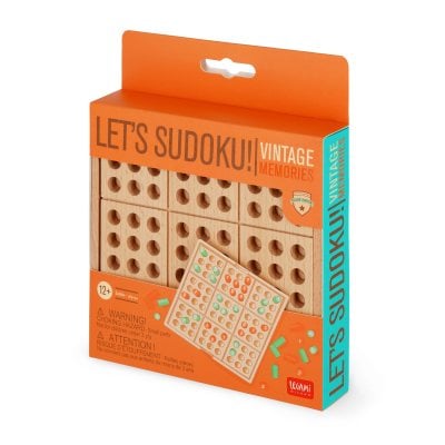 Legami Let's Sudoku! Vintage Wooden Game
