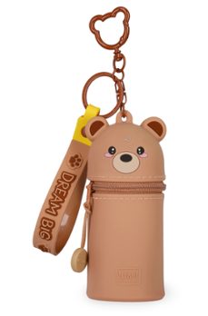 Legami Mini Kawaii Coin Purse with Key Ring - Teddy Bear