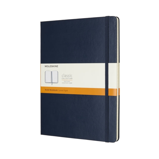 Moleskine Sapphire Blue 19X25Cm Ruled Notebook Hard Cover