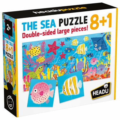 Headu 8+1 The Sea Educational Puzzle
Double sided large pieces