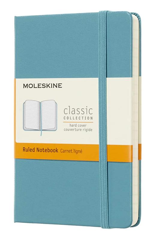 Notebook Ruled Hard Reef Blue A6