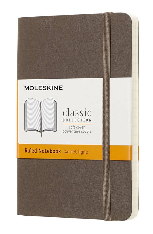 Notebook Ruled Soft Eart Brown A6