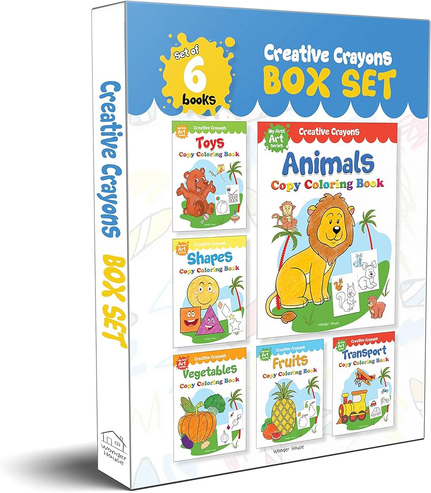 Colouring Books Super Boxset X6 Books