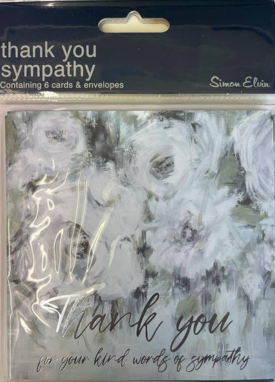 Thank You For Your Sympathy 1 Pkt X6 Cards And Envelopes