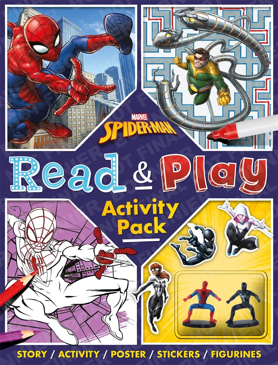 Marvel Spider Man Read & Play Activity