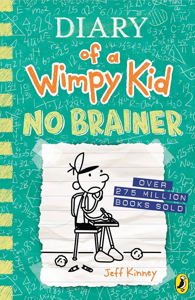 Diary Of A Wimpy Kid - Hardback - No Brainer - Book 18