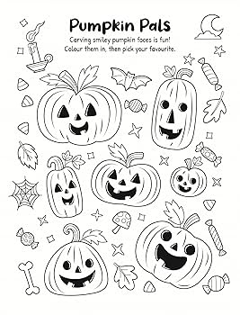 Ghosts Witches Monsters Colouring