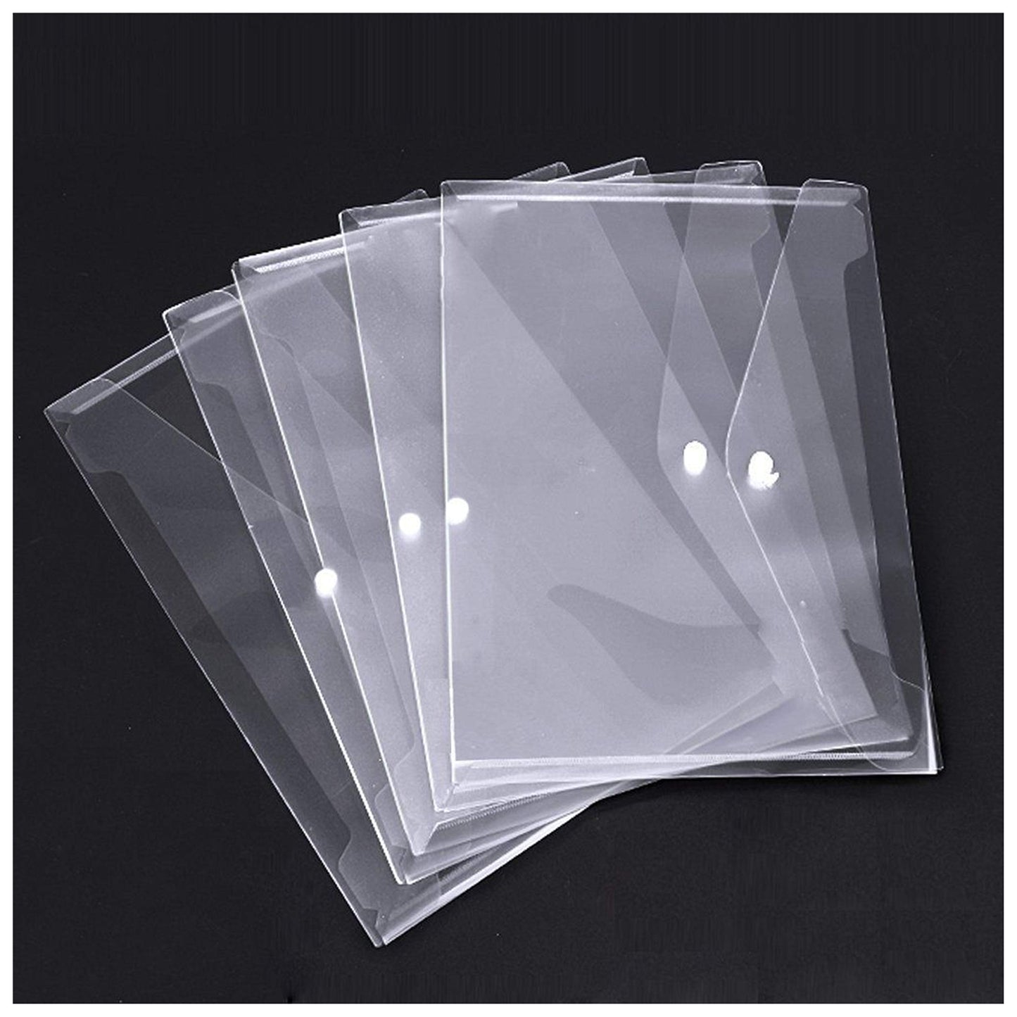 Transparent Button folder A5