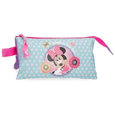 Minnie today is my day - pencil case 2 zip 3 compartments