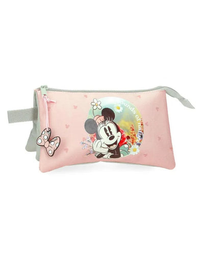 Minnie - pencil case 2 zip 3 compartments