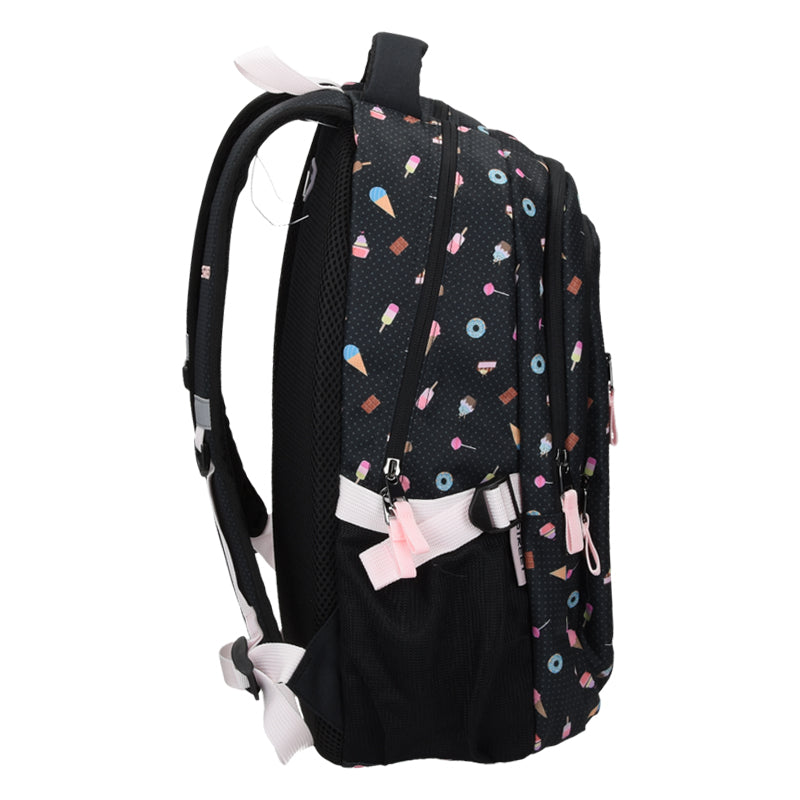 Round Infinity Sweets Backpack 2 Zip Fit A4