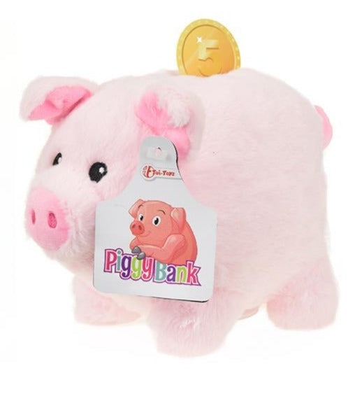 Money Bank Plush Piggy Pink Or Blue