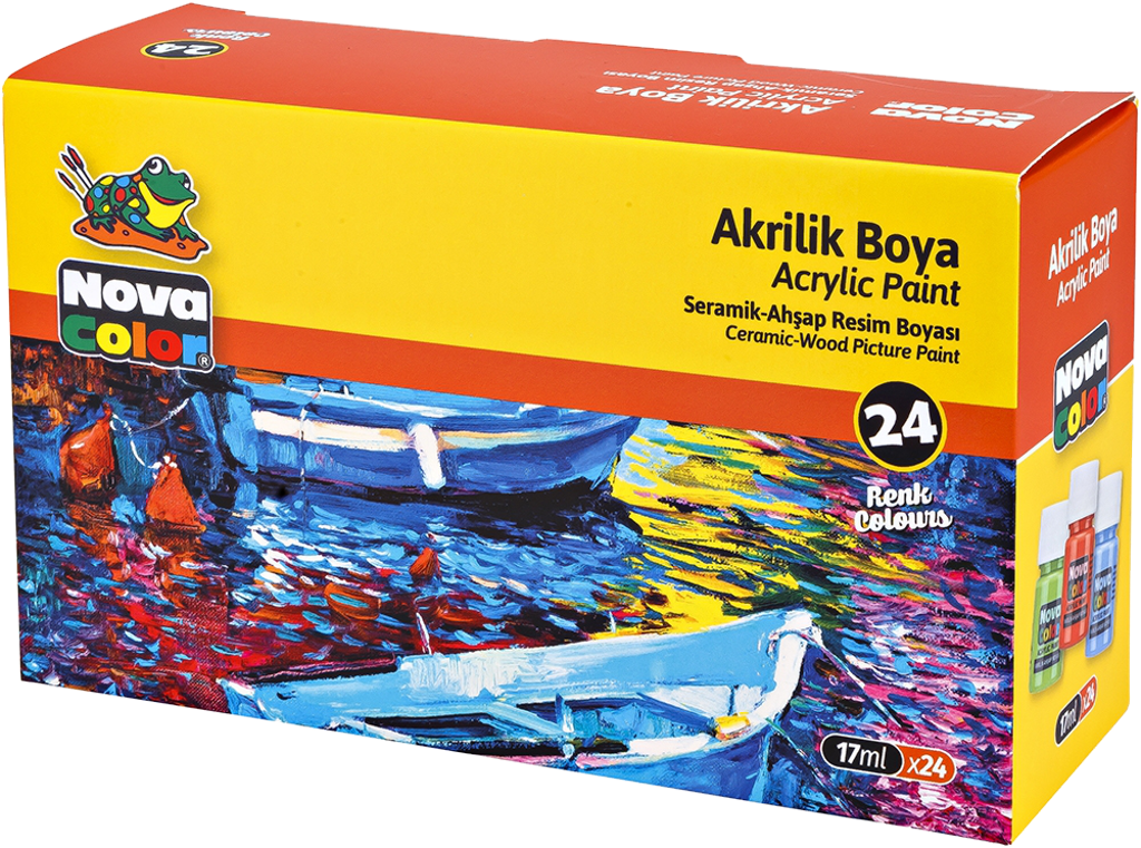 Acrylic paints - 24 coloures x 17ML each
