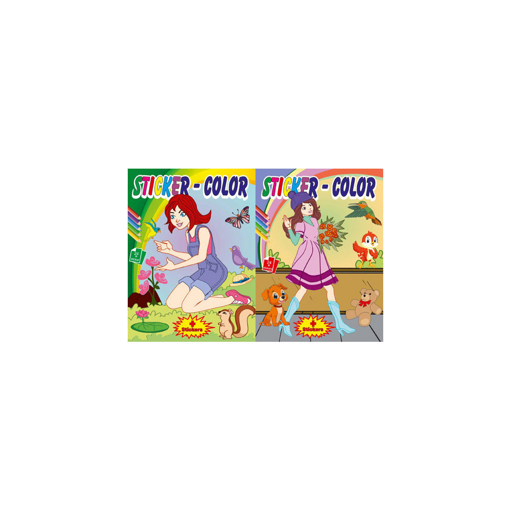 Coloring Book Sticker - Color