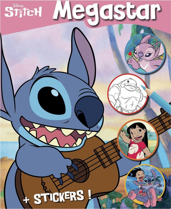 Stitch Colouring Book With Stickers