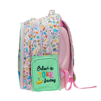 Disney Princess Backpack 3 Zip Fit A4