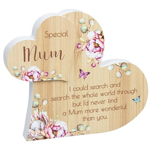 Vintage Floral Stand Heart Mum