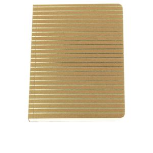 Shimmer Fine Stripe - Gold A6 Notebook