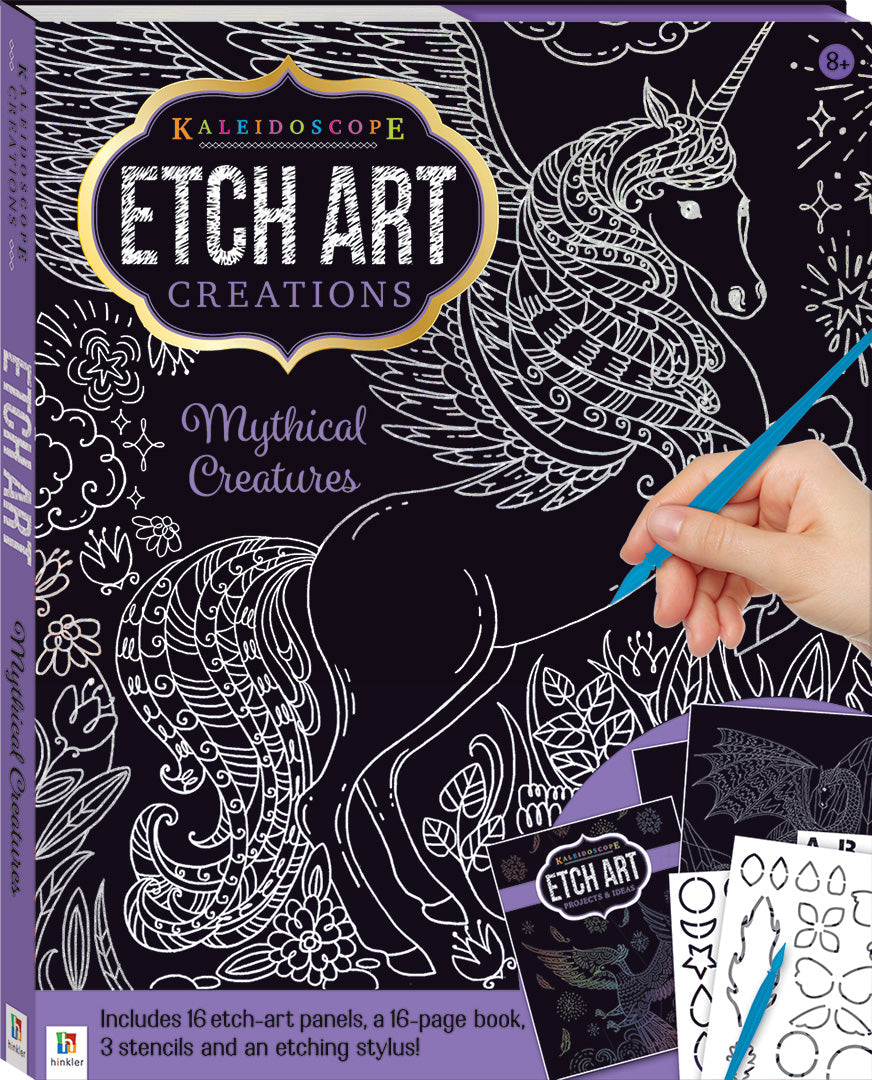 Kaleidoscope Etch Art Creations - Mythical Creations